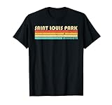 Saint Louis Park MN Minnesota, lustige Stadtheim, Wurzeln im Retro-Stil T-Shirt