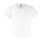 Mädchen T-Shirt Girls Kinder Shirt - Shirtarena Bündel 152,Weiß
