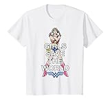 Kinder US DC Wonder Woman Girls Save World 01 Farben – Kinder T-Shirt