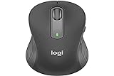 Logitech Signature M650 L Left Kabellose Maus - für große linke Hände, Leise Klicks, Anpassbare Seitentasten, Bluetooth, Kompatibilität mit mehreren Geräten - Grau