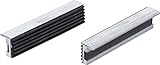 BGS 3044 | Schraubstock-Schutzbacken | 2-tlg. | Aluminium | Breite 125 mm | mit Magnet | Alu | Schonbacken