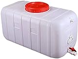 300L Große Kapazität Wasservorratsbehälter Home Lebensmittel Grade Outdoor-Camping-Wagen Mit Deckel Und Ventil Anti-Aging -20°C to +70°C,50l