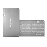 KEYSTONE Crypto Seed Storage, Crypto Capsule Metal Wallet, Cold Storage Backup, 24 Words Bitcoin Key Phrase Storage, 304 Steel Plate, Compatible with All BIP39 Wallets (Keystone Tablet)