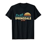 Evergreen Sunset Springdale Forest Utah Woods Naturliebhaber T-Shirt
