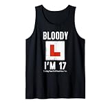 Learner Driver 17th Birthday I'm 17 Today Driving Lessons Tank Top