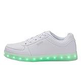 Topcloud Die LED der Frauen der Männer leuchten Schuhe 8 Farben USB, das Oben herauf Paare Schuhe auflädt