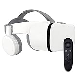 RSGK Gläser der virtuellen Realität der virtuellen Realität, 3D-VR-Brille für Mobile Spiele und Videos und Filme mit Bluetooth-Fernbedienung, kompatibel mit 4,7-6,2-Zoll-Mobiltelefonen