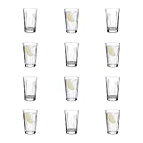 Pasabahce Longdrinkgläser 12er Set Wassergläser 330ml, Trinkgläser Set, Highball Gläser, Longdrink Gläser Set, Cocktail Gläser, Bier Glaser, Cocktailgläser, Spülmaschinenfest (12er Set)