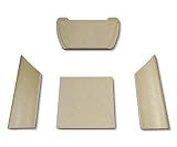 Feuerraumauskleidung für Contura 655 Kaminöfen - Vermiculite - 4-teilig
