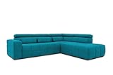 DOMO. collection Ecksofa Brandon, Sofa mit Rückenfunktion in L-Form, Polsterecke, Eckgarnitur 275 x 228 x 98 cm (BxTxH), türk
