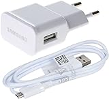 Ladegerät & Kabel ETA-U90EWE / ECB-DU4AWE / für Samsung Galaxy S2 S3 S4 S5 S6 Note/Schnelladegerät mit 2.0 A / 2 Ampere/Micro USB - USB Typ A
