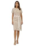 APART Spitzenkleid aus Einer plastischen Spitze unterlegt mit einem nudefarbenem Futter, Creme-Nude, 46