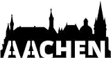 3DREAMS Aachen Skyline Auto Aufkleber Car Sticker Oche Aachen Dom Rathaus grau Made in Germany von Aachener Start Up super als Geschenk oder Souvenir (schwarz)