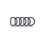 D-Ring aus Zink mit Silikon-Beschichtung 20mm, 5er Set, Materialstärke 4 mm, DIY Hunde-Halsband, nichtrostend, Ideal mit Paracord 550, Farbe: Navyblue