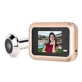 Video-Türklingelkamera, 2,4-Zoll-TFT-LCD-Anti-Diebstahl-Smart-Guckloch-Kamera mit geringer Beleuchtung, weit dynamisch für die Sicherheit zu Hause