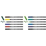 edding 4200 Porzellanpinselstift - bunte Farben - 6 Stifte & edding 4200 Porzellanpinselstift - bunte Farben - 6 Stifte