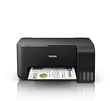 Epson EcoTank ET-3110 3-in-1 Tinten-Multifunktionsgerät (Kopierer, Scanner, Drucker, A4, Randlosdruck, USB 2.0), großer Tintentank, hohe Reichweite, niedrige Seitenkosten