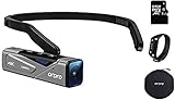 ORDRO 4K Camcorder Handsfree Videokamera EP7 Camcorder 4K 30fps UHD FPV Vlog Kamera mit Gimbal Stabilizer, POV-Aufnahmen, Fernbedienung, 64GB MicroSD Karte