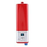 Durchlauferhitzer Elektrisch, 5500 W 220 V Mini Instant Hot Smart Water Heater Mini Durchlauferhitzer für KüChe Badezimmer(rot)