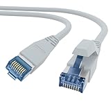 AIXONTEC 25 m CAT7 Ethernet Universal LAN Kabel RJ45 Profi 10 GbE Netzwerkkabel Grau 10 Gigabit Megaline F6-90 UV Beständig Cat.6A Hirose TM36 Netzwerkstecker kompatibel zu CAT.5e CAT.6 CAT 7