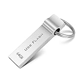 Licyley USB Stick 64GB Speicherstick USB-Stick Metall Wasserdicht USB-Flash-Laufwerk Memory Stick Flash Drive für Arbeit/Schule/Photographers-Silber (64GB)