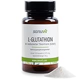 Sanuvit® L-Glutathion - 90 Kapseln | 300 mg L-Glutathion pro Kapsel | Hohe Bioverfügbarkeit und Verträglichkeit | Vegan | Hergestellt in Österreich