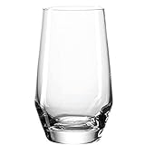 Leonardo Puccini Trink-Gläser, 6er Set, spülmaschinenfeste Wasser-Gläser, Trink-Becher aus Glas, Saft-Gläser im modernen Stil, 365 ml, 069558
