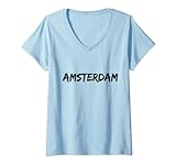 Damen Amsterdam T-Shirt mit V-Ausschnitt