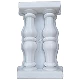50x28x7cm römische Säulenform DIY. Pflasterformen Balkon Zaun Garten Pool Zementgeländer Gips Betonform Guardrail (Color : White)