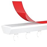 Selbstklebende Vorhangschiene, Kein Bohren Erforderlich – 70 cm Bis 600 cm – Schienensystem Für Vorhangstangen Für Schlafzimmer/Büro/Wohnzimmer(8.2FT/250CM)