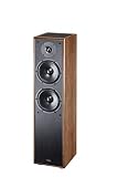 Magnat Monitor S80 ATM, Standlautsprecher mit Doppelbass-Bestückung und integriertem Dolby Atmos Höhenkanal Lautsprecher, Farbe:Braun, 1 STÜC