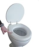 ADOB weich gepolsterter Soft WC Sitz Klobrille für bequemes Sitzen, Farbe weiss, 43012