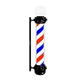 WDZD 100 cm Barbierstab, Friseursalon Zeichen, Rotierende Rot Weiß Blau Streifen Lampe, IP54 Wasserdicht Energie Sparen Barber Pole