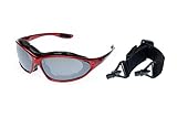 Ravs Sportbrille mit Band und Bügel Skibrille Kitebrille Bergbrille