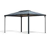 Palram Martinique 4300 Gartenpavillon: Höchst widerstandsfähig, Hardtop Pavillon 430 x296 cm. Robuste Aluminiumkonstruktion Mit Dach Aus Polycarbonat. Ideal Als Freistehende Überdachung