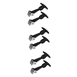 Healifty 3 Sätze Gummi-haspenschloss Sitzklemme Druckknopf-werkzeug Magnetischer Schrankverschluss Kabel Ratschengurte Türgriffe Du Klemmst Verriegeln Einziehbar Eisen Black 2 Stück * 3