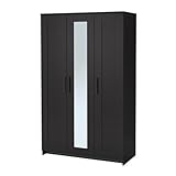 IKEA Kleiderschrank mit 3 Türen, schwarz 2028.81120.218