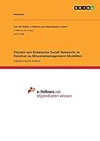 Einsatz von Enterprise Social Networks in Relation zu Wissensmanagement-Modellen