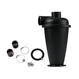 Zyklon-Staubsammler Staubsauger for Haushalt und BAU (Industrie) Pulverfilter for Staubsauger Zyklonabscheider for den Laden (Color : Black)