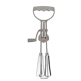 ZHAOLU Egg Beater, Semi-Automatic Mashed Potatoes Mixer Frother Hand-Crank Egg Beater Hand-held Labor-Saving Mixer Kitchen Supplies New