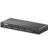 AceProAV 4x4 Matrix 4K HDMI 2.0 – unterstützt HDR 4K2K @60 4:4:4 8bit HDCP2.2- mit Auto Downscaling von auf 1080P Steuerung Druckknopf, IR-Fernbedienung, RS-232, IP Control, Cloud & Echo Control