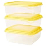 Ikea Pruta Aufbewahrungsbehälter, Gelb, 3 Stück