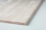 Binderholz 002602 (Leimholzplatte) Fichte 18x250x1.200mm Einschicht Massivholzplatte