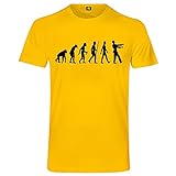 Evolution Zombie T-Shirt | Horror | Apokalypse | Infected| Film Gelb L