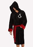 Groovy Assassin's Creed Assassin Black Adult Fleece Bathrobe