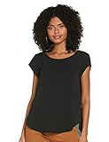 ONLY Damen Onlvic S/S Solid Top Noos WVN T-Shirt, Schwarz (Black Black), 42
