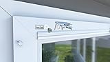 ps QUICKFIX Klebemontage für Jalousien am Kunststoff- oder Aluminiumfenster - Montage ohne zu Bohren - Jalousien mit Klebeleisten nach Maß - Hier bis 100 cm B
