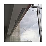 SHIJINHAO Türfensterüberdachung, Outdoor ShelterBalkon Markise, Polycarbonatplatte, Anti-UV Regen-Schnee-Schutz Zum Garten, Fenster (Farbe : Klar, Größe : 40x60cm)
