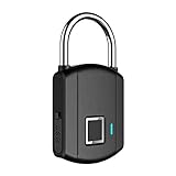 Fingerprint Padlock Smart Biometric Lock Anti-Theft USB Charge Suitable for Sports School Office Lockers Backpacks Suitcases