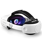 TRANSNOVO Kopfgurt kompatibel mit Oculus Quest 2, VR-Zubehör, Verstellbarer Elite-Gurt-Ersatz für Meta Quest 2, verbesserte Komfortunterstützung und Gaming-Immersion